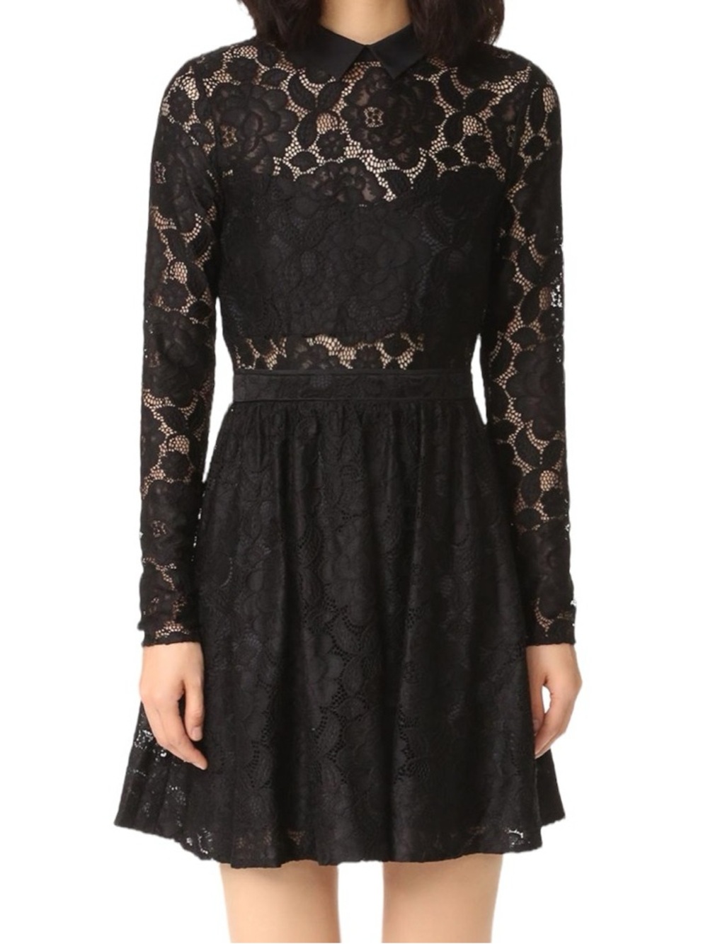NWT 💥 Likely | Fillmore Lace Long Sleeve Gothic Sweetheart Dress Black💥